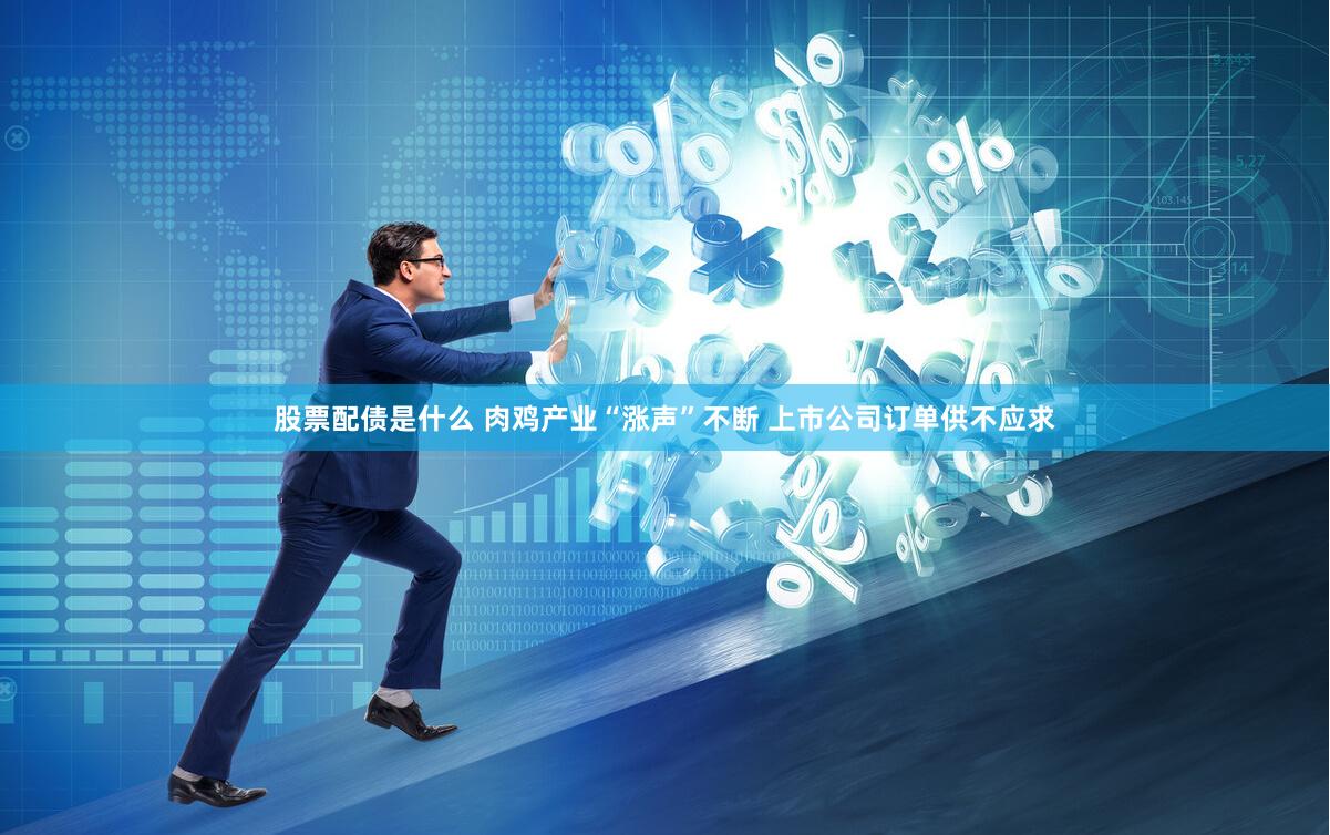 股票配债是什么 肉鸡产业“涨声”不断 上市公司订单供不应求
