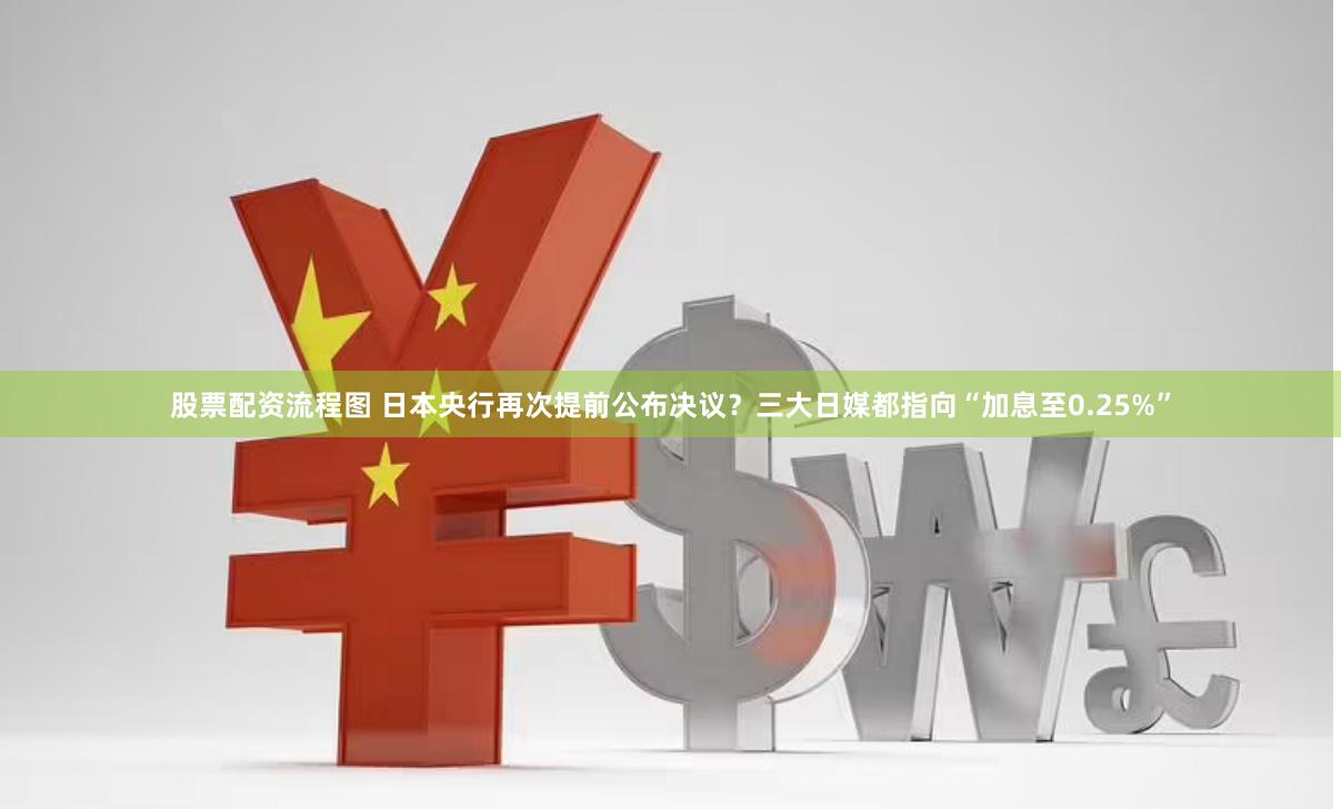 股票配资流程图 日本央行再次提前公布决议？三大日媒都指向“加息至0.25%”