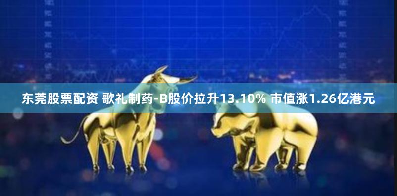 东莞股票配资 歌礼制药-B股价拉升13.10% 市值涨1.26亿港元