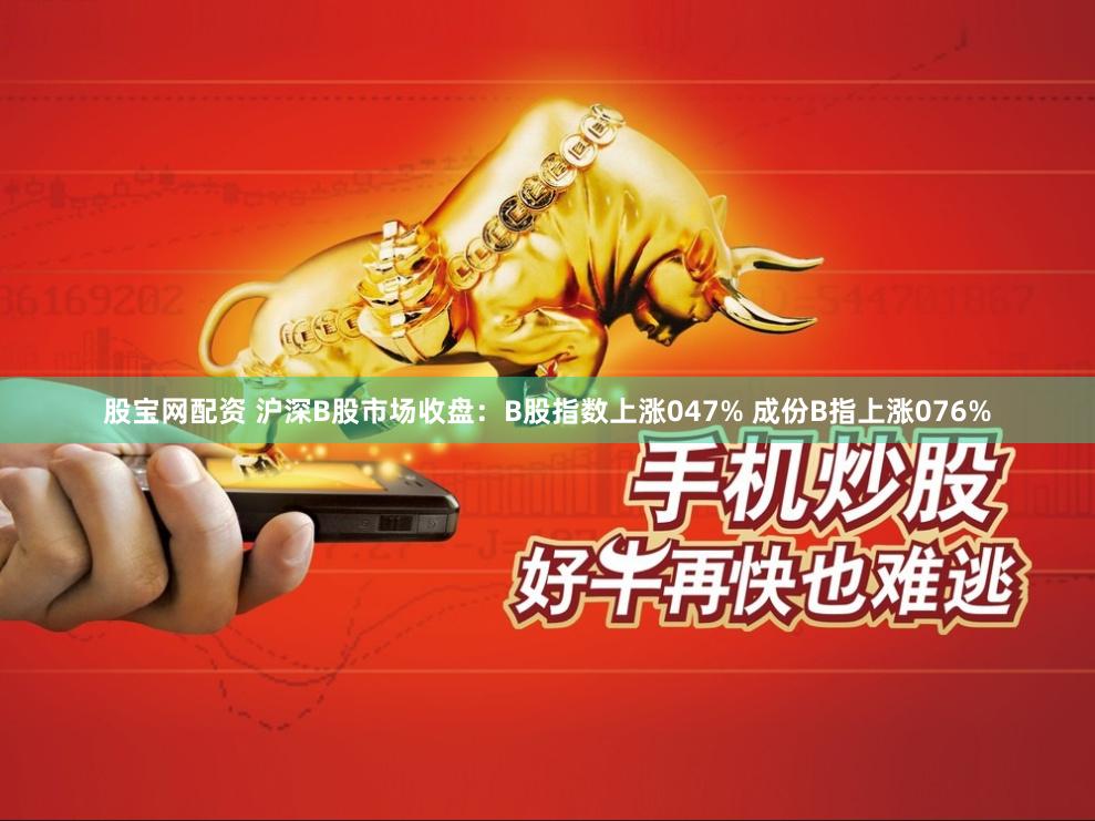 股宝网配资 沪深B股市场收盘：B股指数上涨047% 成份B指上涨076%